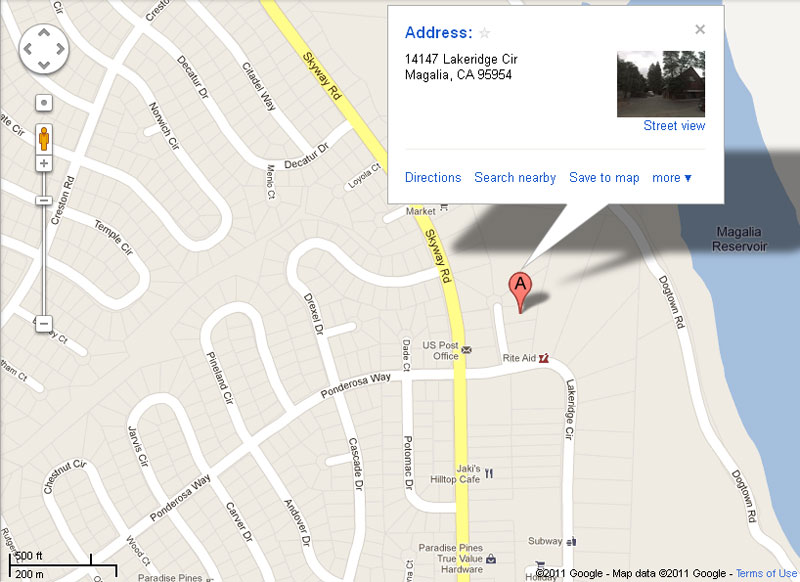 13531 Wichita Dr Magalia Ca Fire Map Map