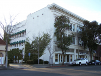 Left side of the Silberstein Park Building in Winter